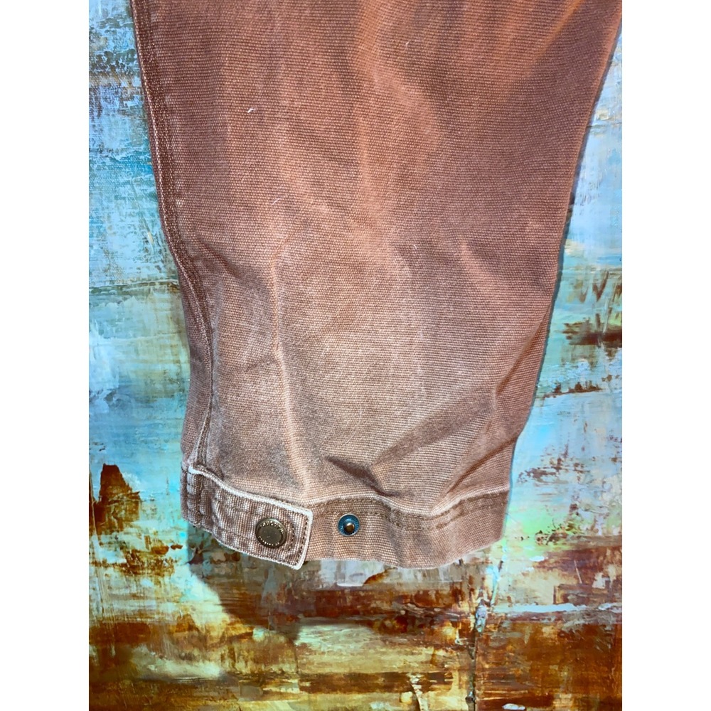 Duluth Trading Co Womens 18W Regular Brown Canvas Cargo Utility Pants‎ Workwear - Picture 3 of 5